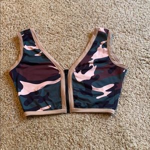 Camouflage crop top